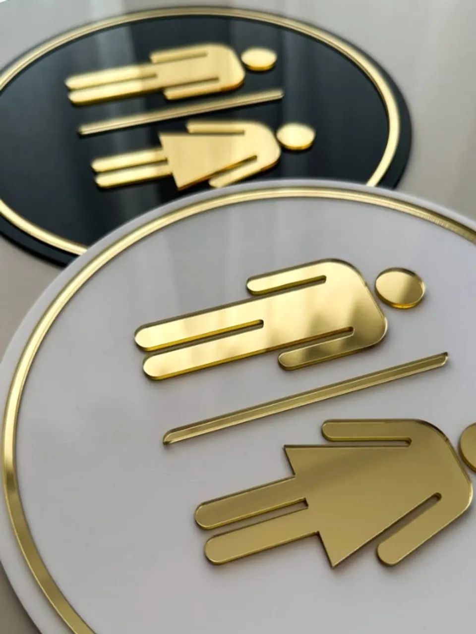 Placa de Banheiro Personalizada em Acrílico - Foto 3