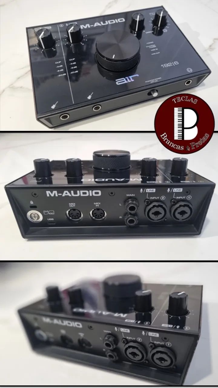 Interface de áudio M-AUDIO AIR 192|6 - Zerada - Aceito Troca - Dividimos em até 12X