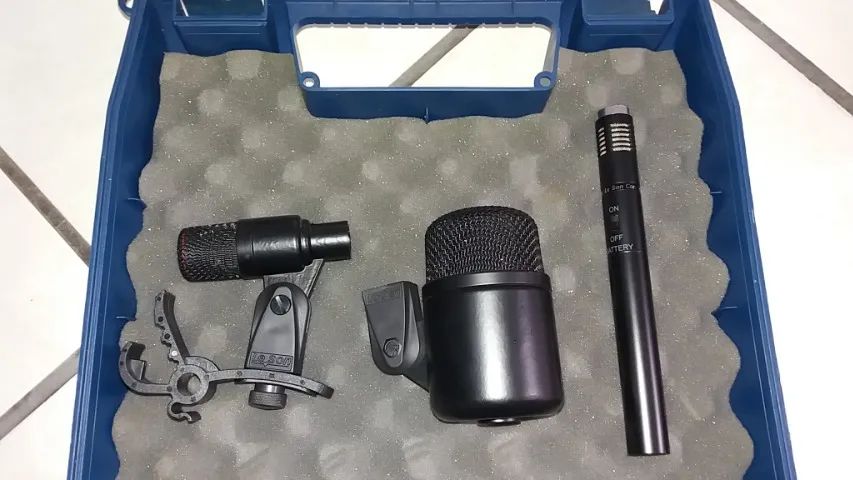 Kit microfones Para bateria marca Leson Novo. - Foto 2