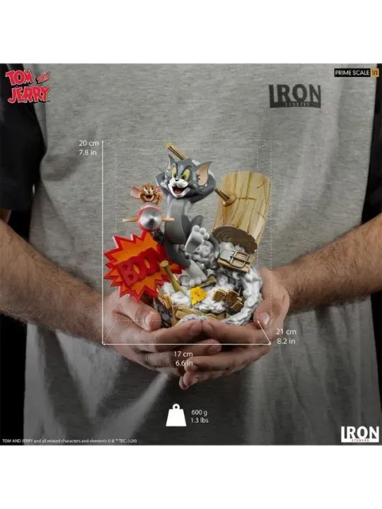 Estátua Tom & Jerry - Prime Scale 1/3 - Iron Studios Original - Foto 2