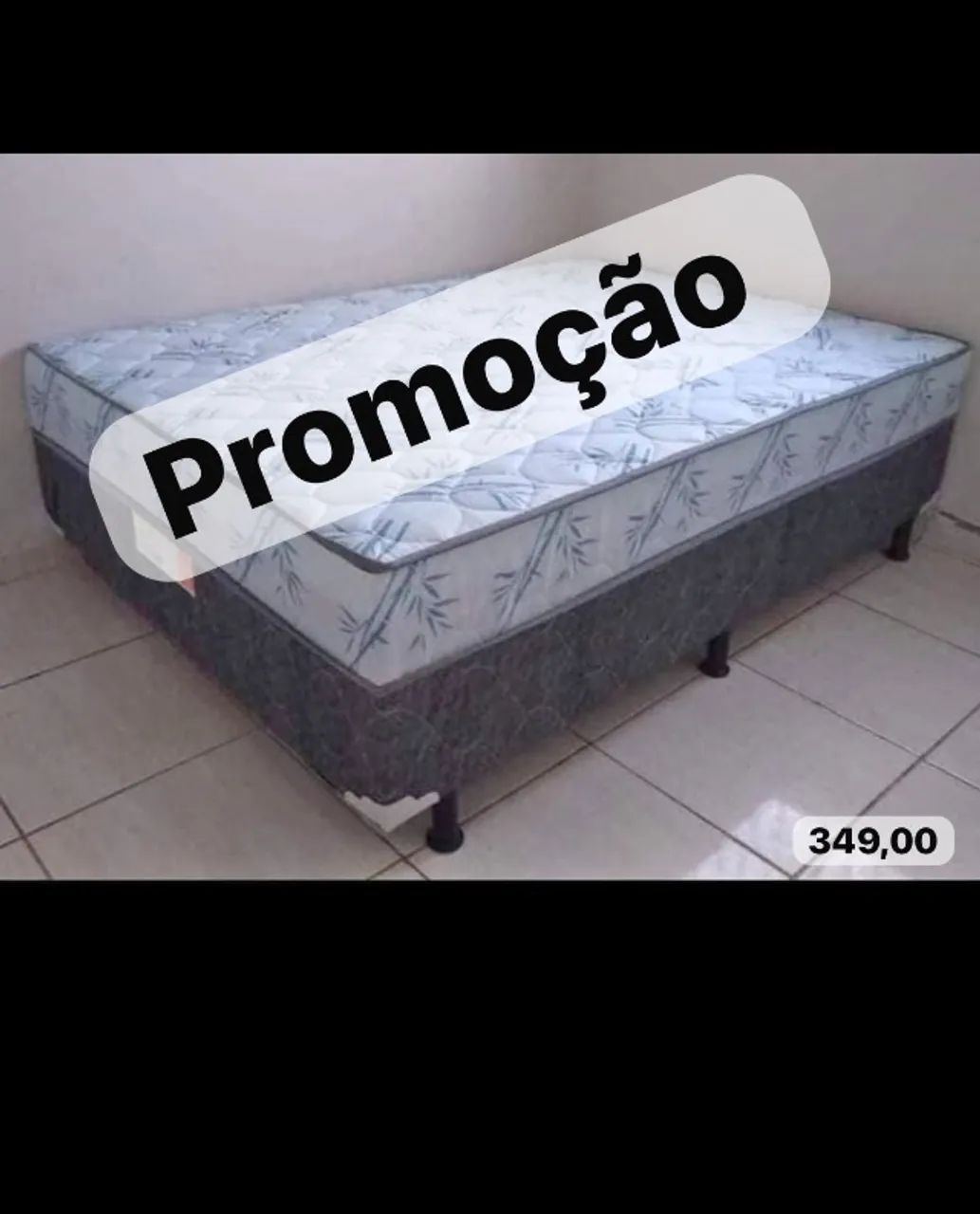 Cama box colchão e base 