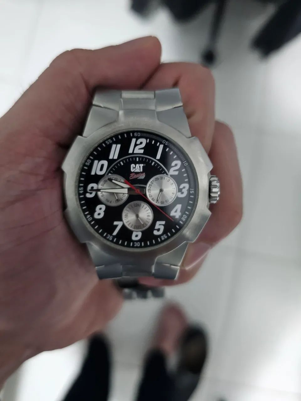 Relógio CAT Gripper R6.149 Original - Cronógrafo em Aço Inox<br> - Foto 2