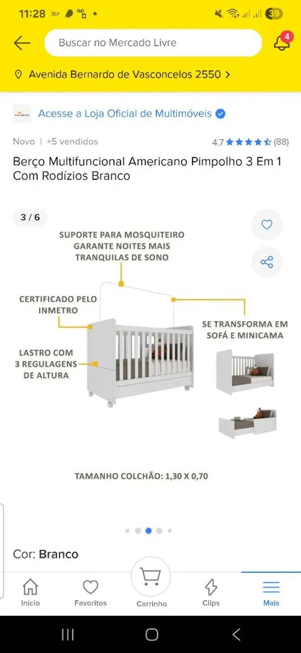 Berço 3 em 1 - Foto 3