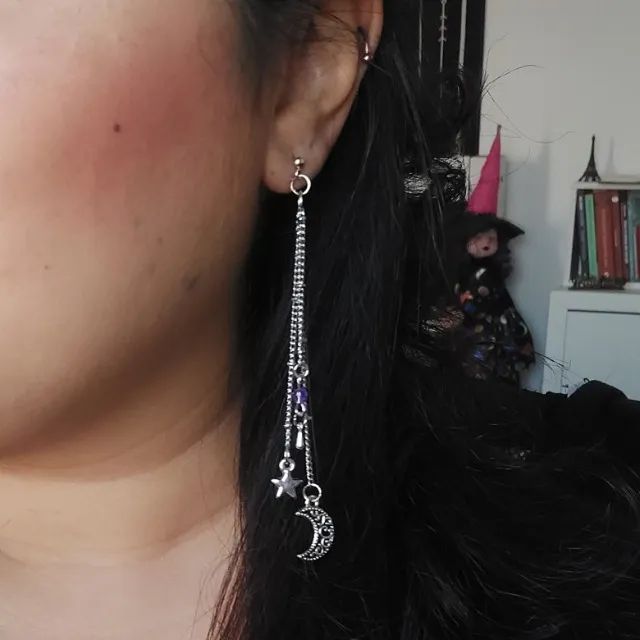 Brinco Ear Cuff Lua e estrelas - Foto 5