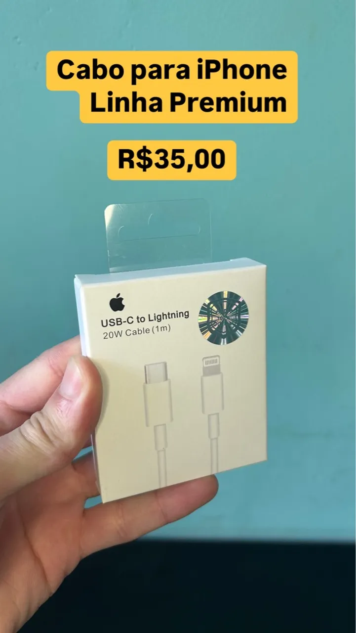 Cabo iPhone USB-C para Lightning Premium
