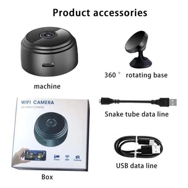 Mini Câmera Wifi 1080p  - Foto 5