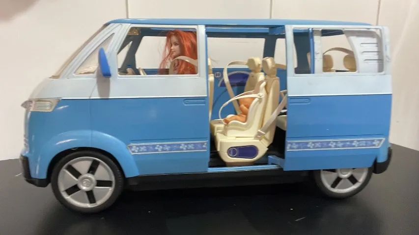 carro ônibus microbus volkswagen van escolar da barbie