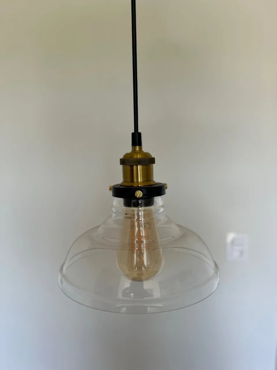 Luminária de industrial de vidro 