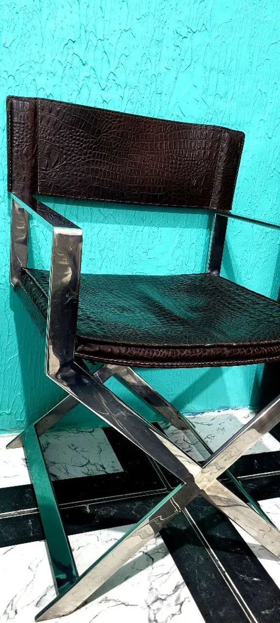 cadeira Diretor  Artefacto de couro estrutura aço - Foto 4