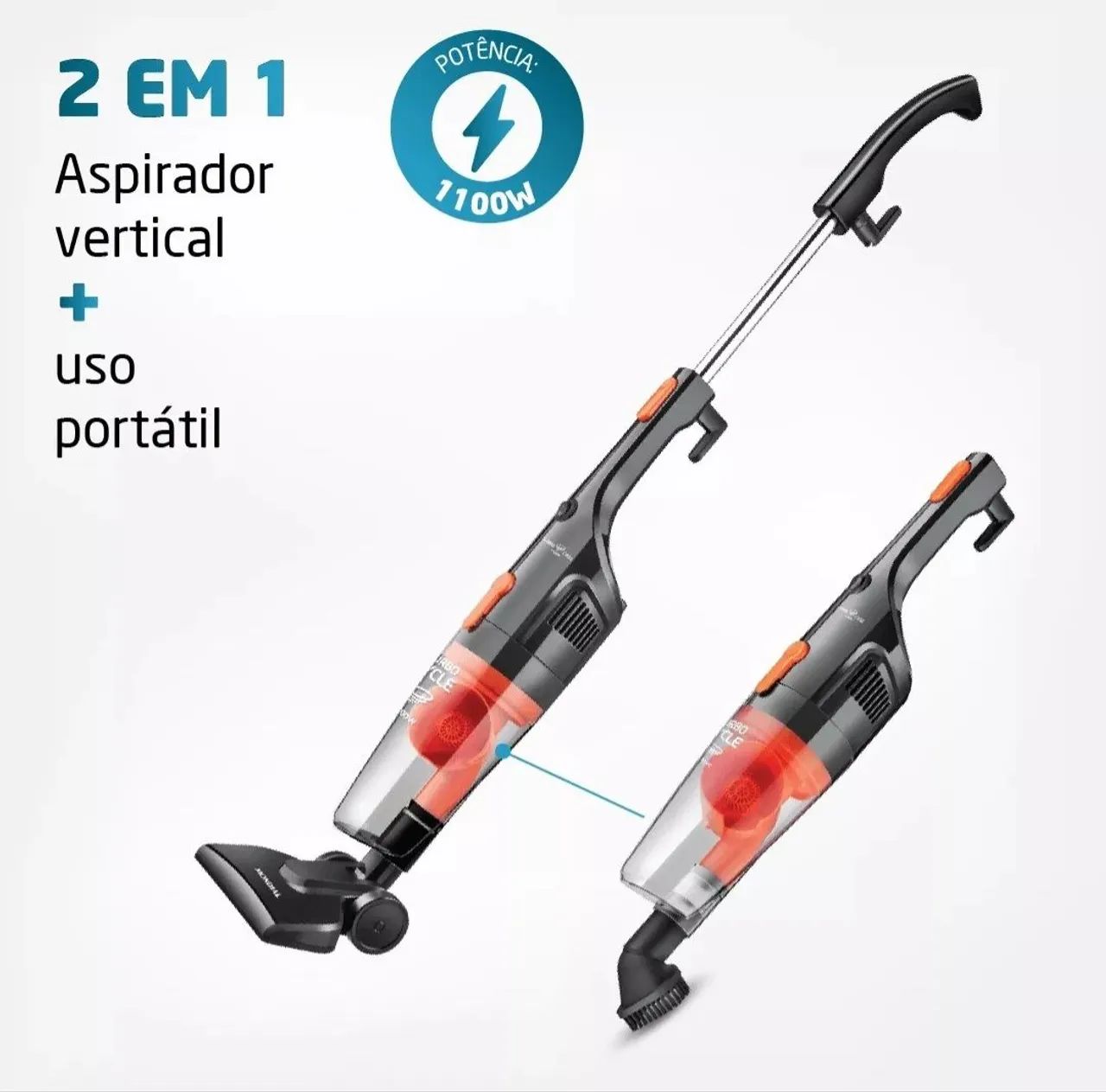 Aspirador de Pó Mondial Hand Stick 2 em 1 - Novo - Foto 2