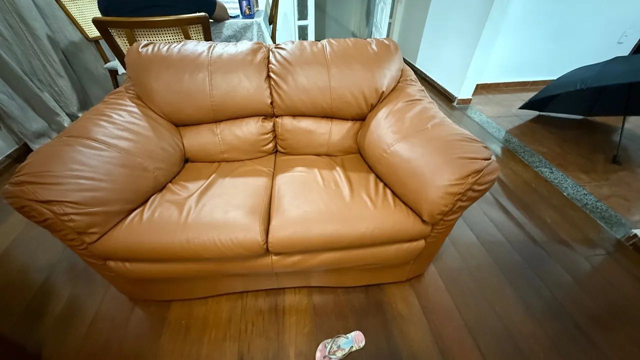 Jogo de sofá 3 e 2 lugares corino - Foto 5