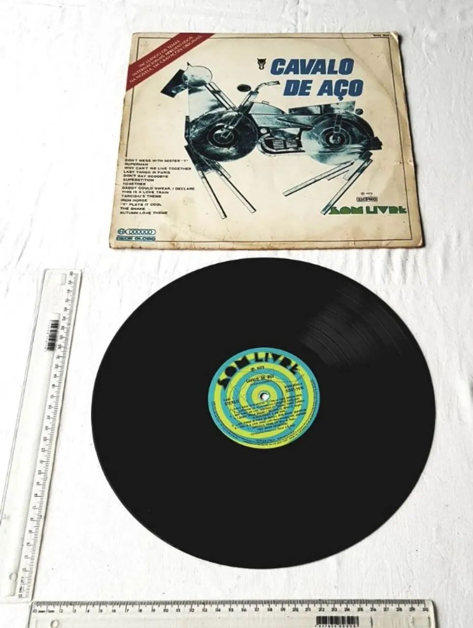 Disco Vinil - LP - Novela da Globo - Cavalo de Aço - Temas Internacionais - 1973 - Foto 5