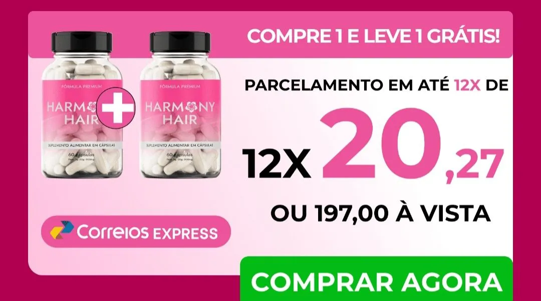 Harmony Hair - Cabelos fortes e saudáveis!