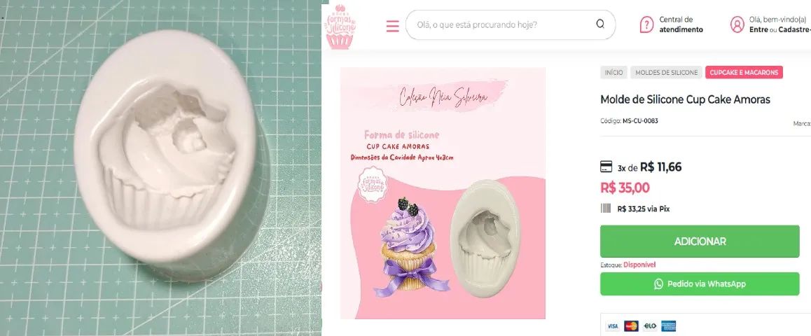 Desapego lote moldes silicone (doce formas de silicone) - Foto 2