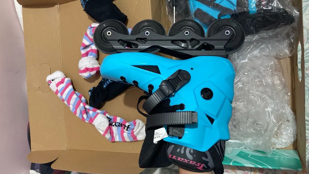 PATINS REVOLT AZUL - 80MM ABEC-9 - Foto 4