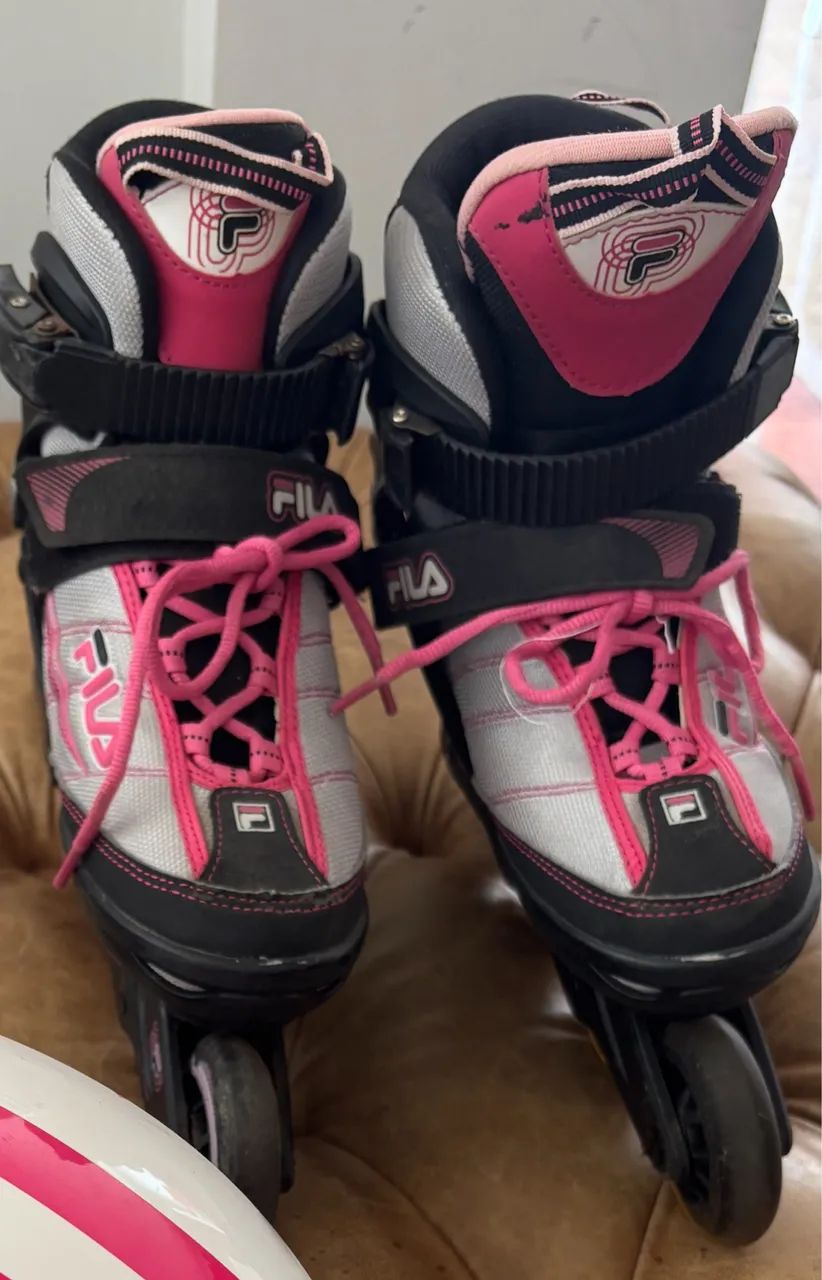Patins Inline Fila Ajustável- Tamanho 32 a 36 (Infantil)  - Foto 2
