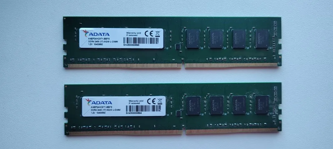 02 Memórias RAM Adata 8GB DDR4 2400 Mhz