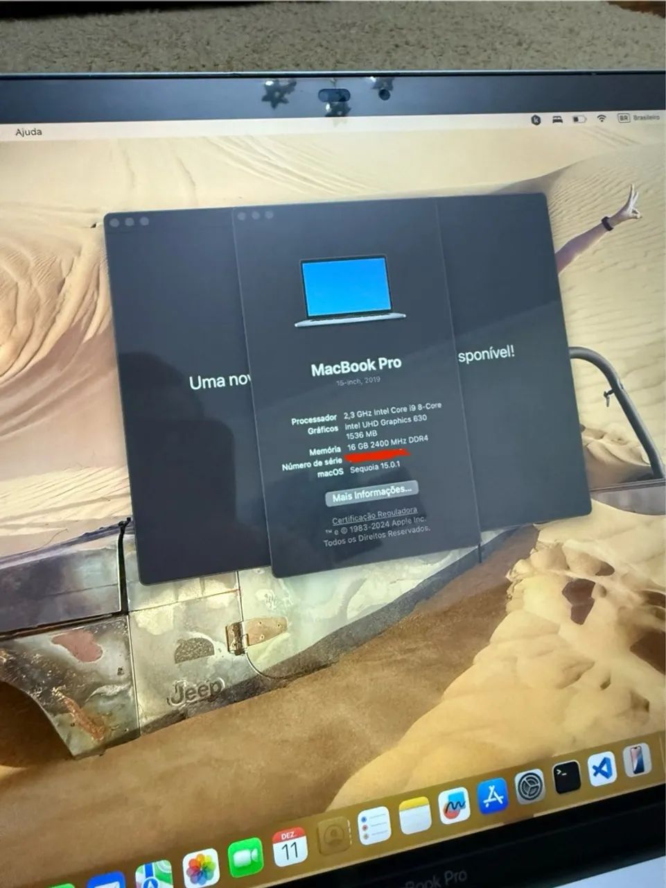 Macbook Pro A1990 15 Pol i9 space gray 2019 zero!!! Touch Bar - Foto 2