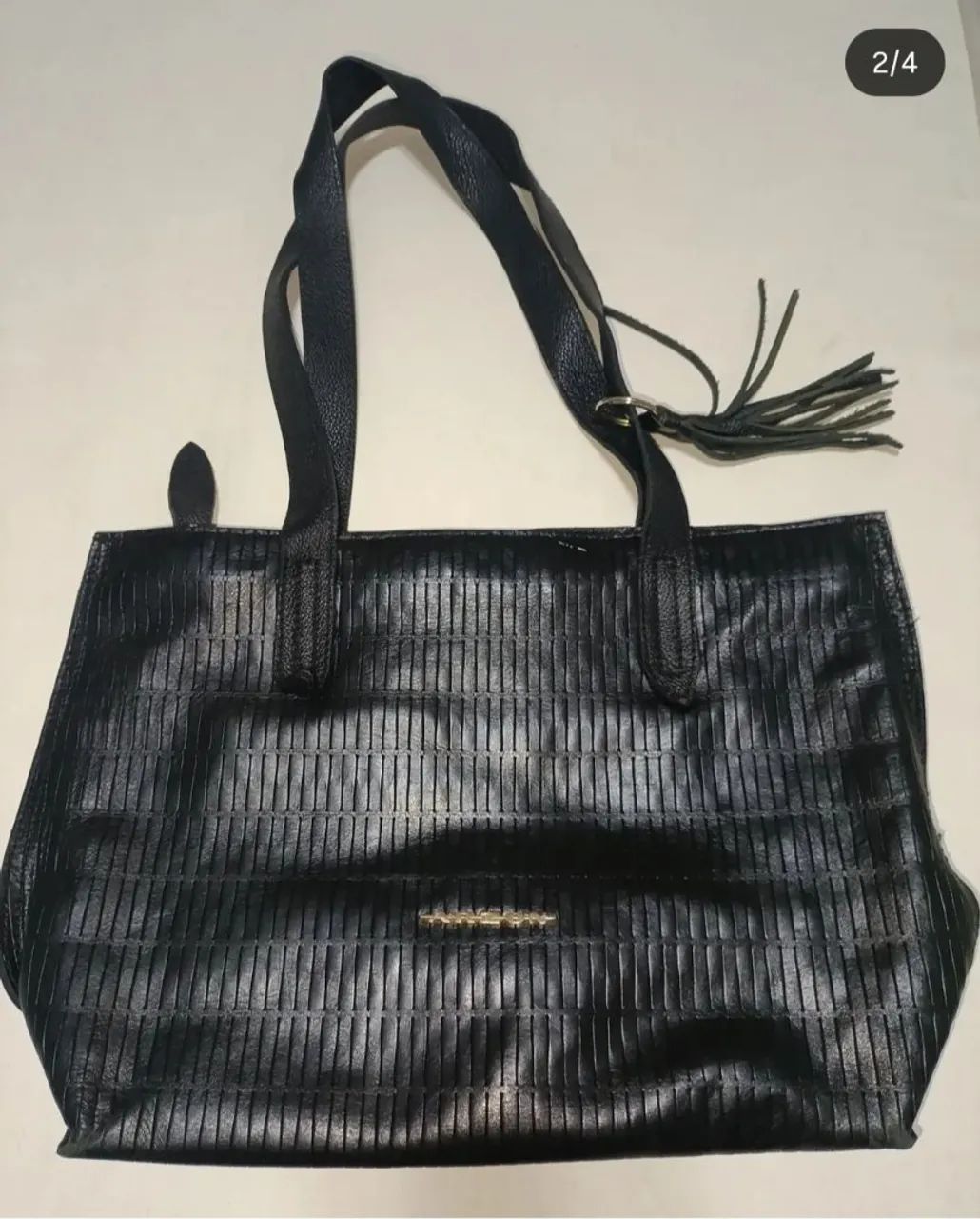 Bolsa Preta d couro legítimo Arzon -  - Foto 4