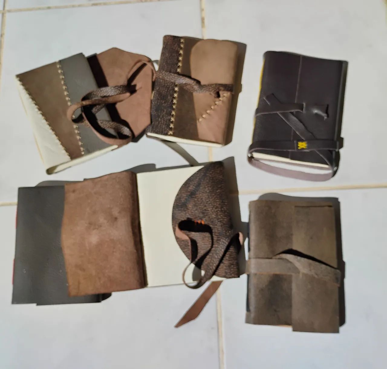 Caderno artesanal capa couro legitimo - Foto 3