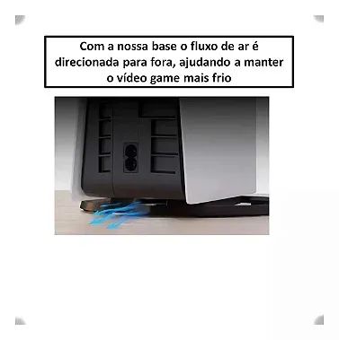 Suporte Vertical PS5 FAT, Slim e PRO - Foto 3