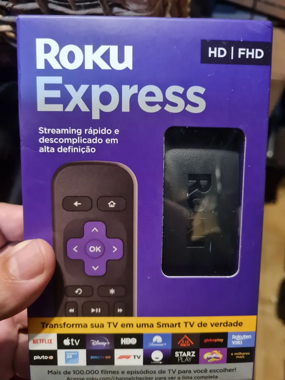 Roku Express - Streaming rápido e descomplicado em alta definição