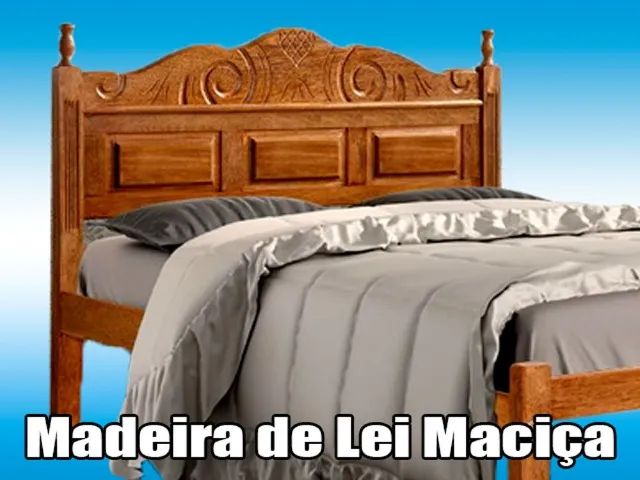 Cama Casal de Madeira Macanaiba - Madeira Forte - Foto 2