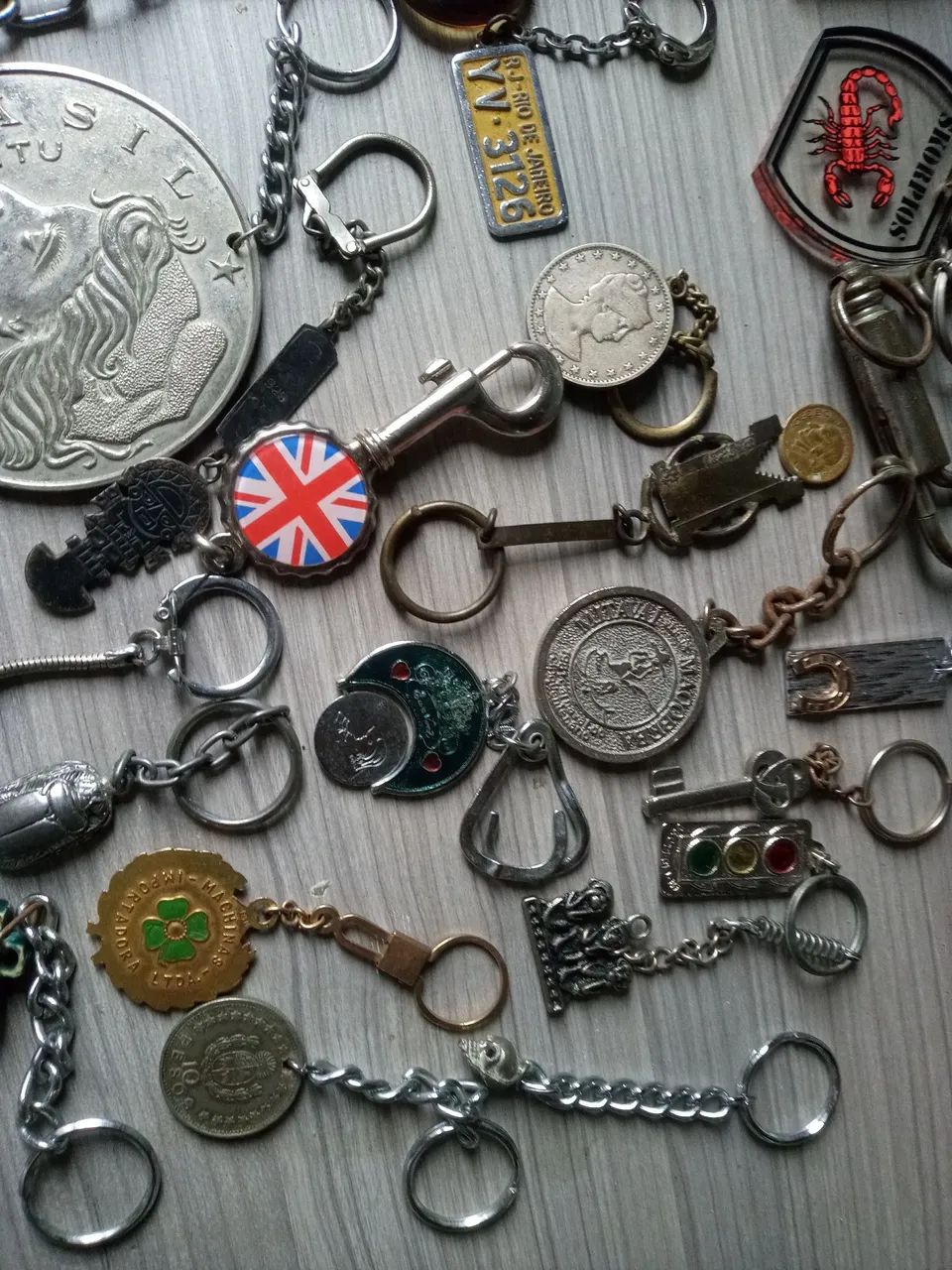 Chaveiros lote relíquias antigos antiguidade colecionador  - Foto 3