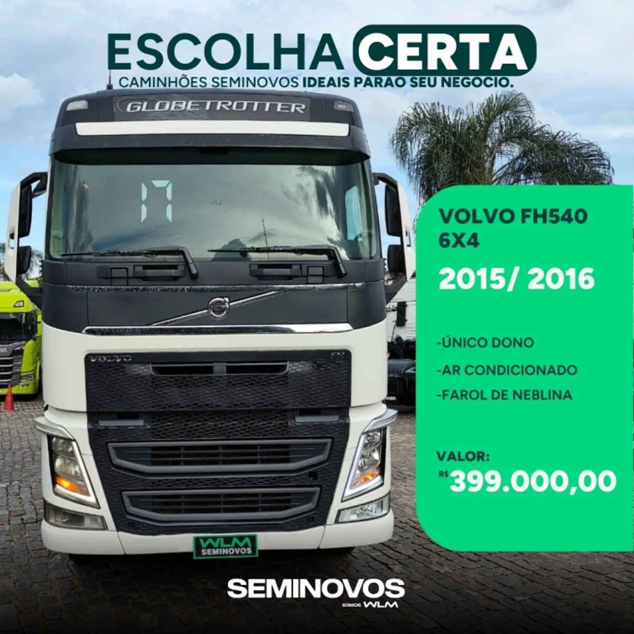 VOLVO FH 540 6X4 GLOBETROTTER
