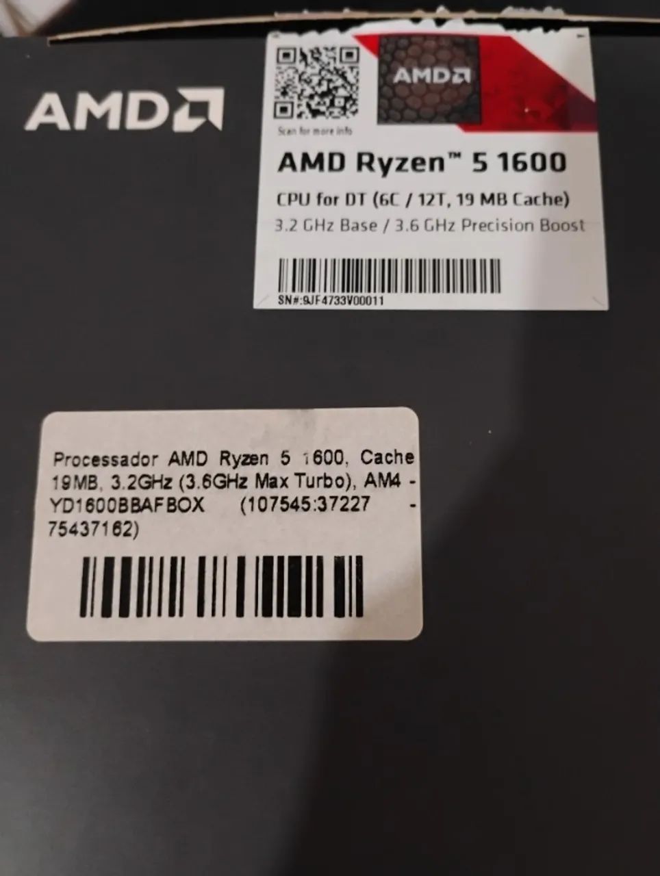 Processador Ryzen 5 1600 AF64166976168705123