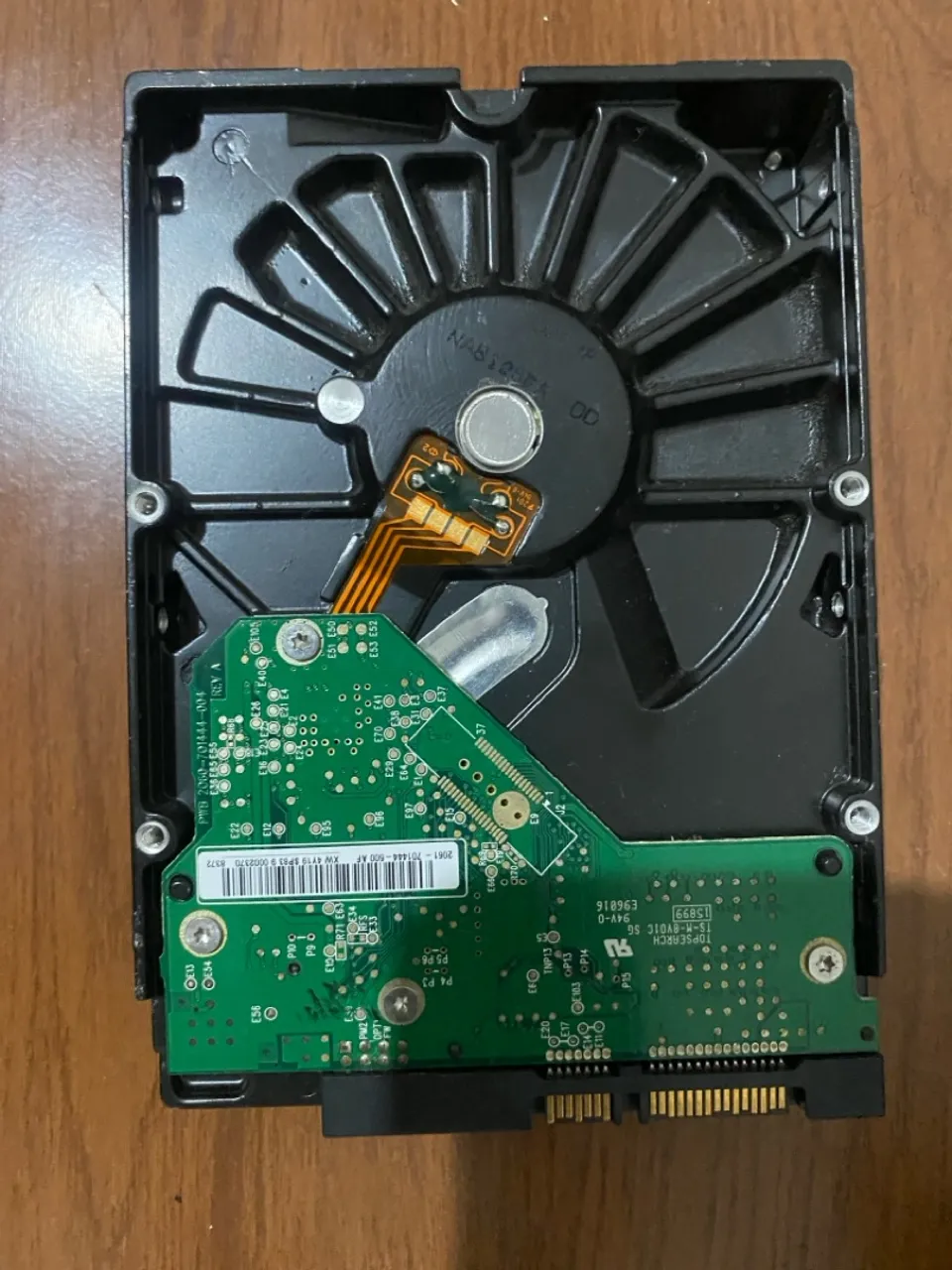 Hd de armazenamento funcionando corretamente.