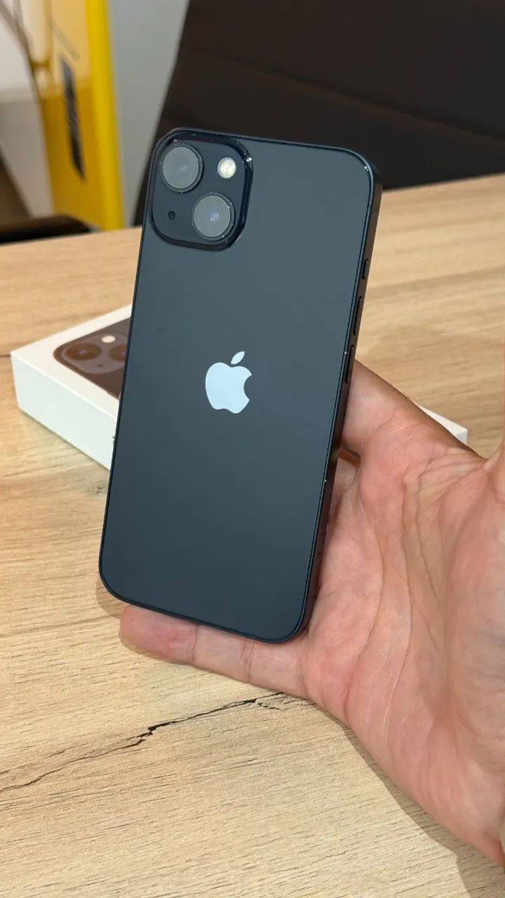 iPhone 13 128GB Black - Com nota! Bateria 100%! Loja! Com garantia