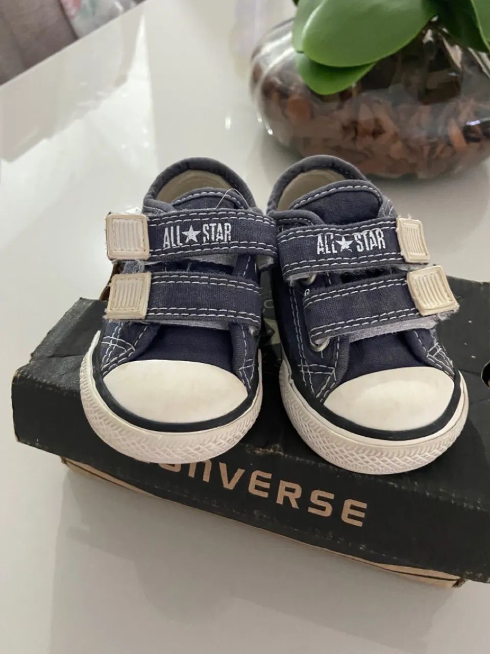 Star Azul Marinho All Star Infantil De Velcro All Star Azul