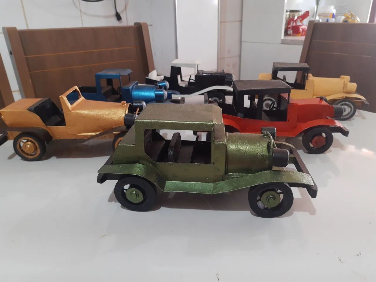 Miniaturas carros antigos 28cm 06 unidades - Foto 3
