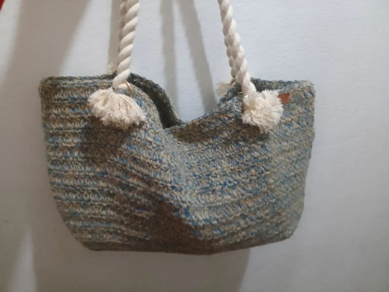 Bolsa em crochê no fio de juta - Foto 2