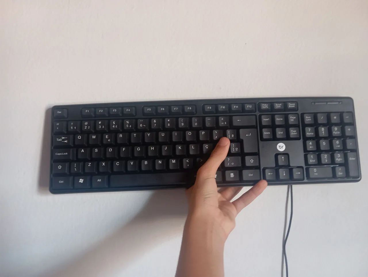 O teclado é novo