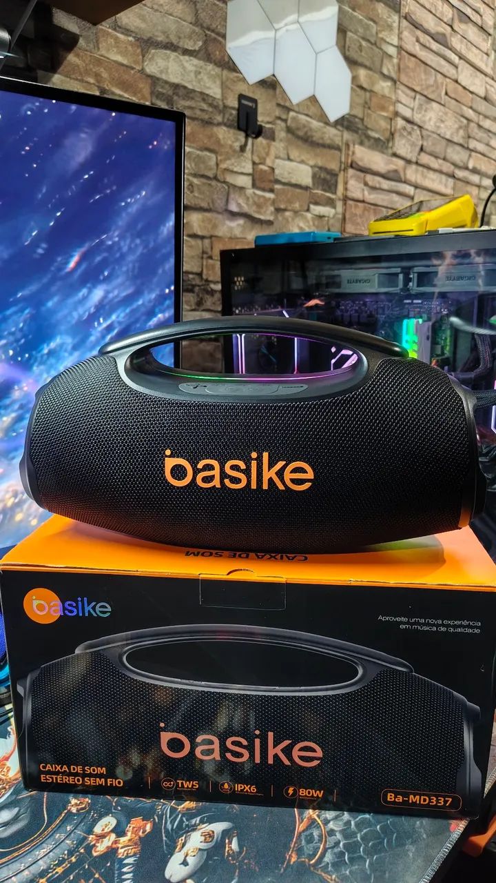 Caixa de Som Boombox Basile 80W sem Bluetooth  - Foto 5