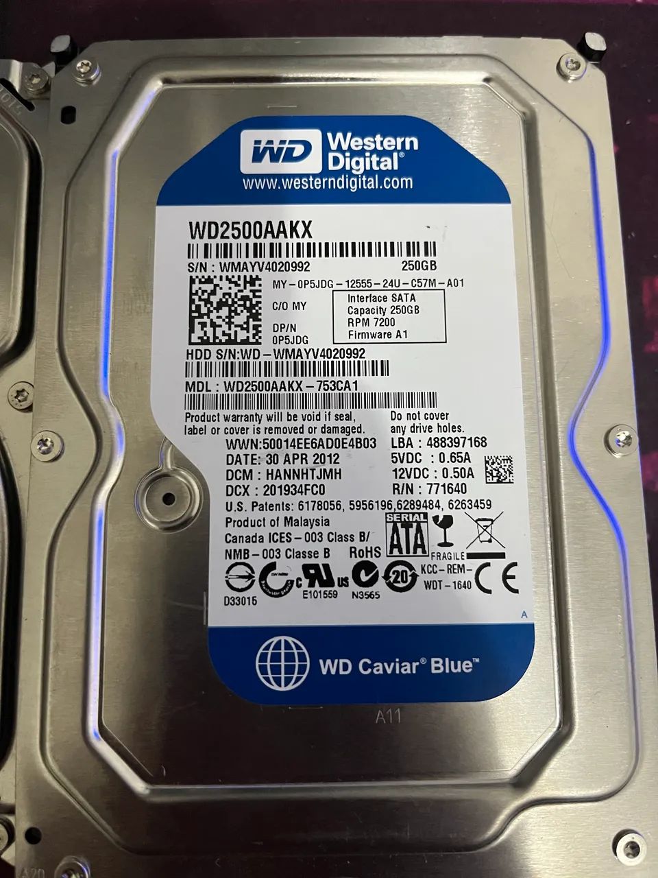 HD 250gb