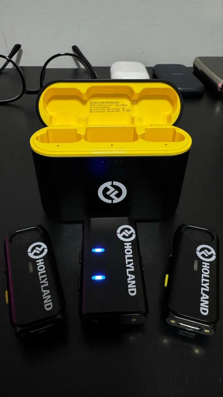 Microfone Hollyland Lark M1 Duo - Completo com Case de Carga e Nota Fiscal - Foto 2