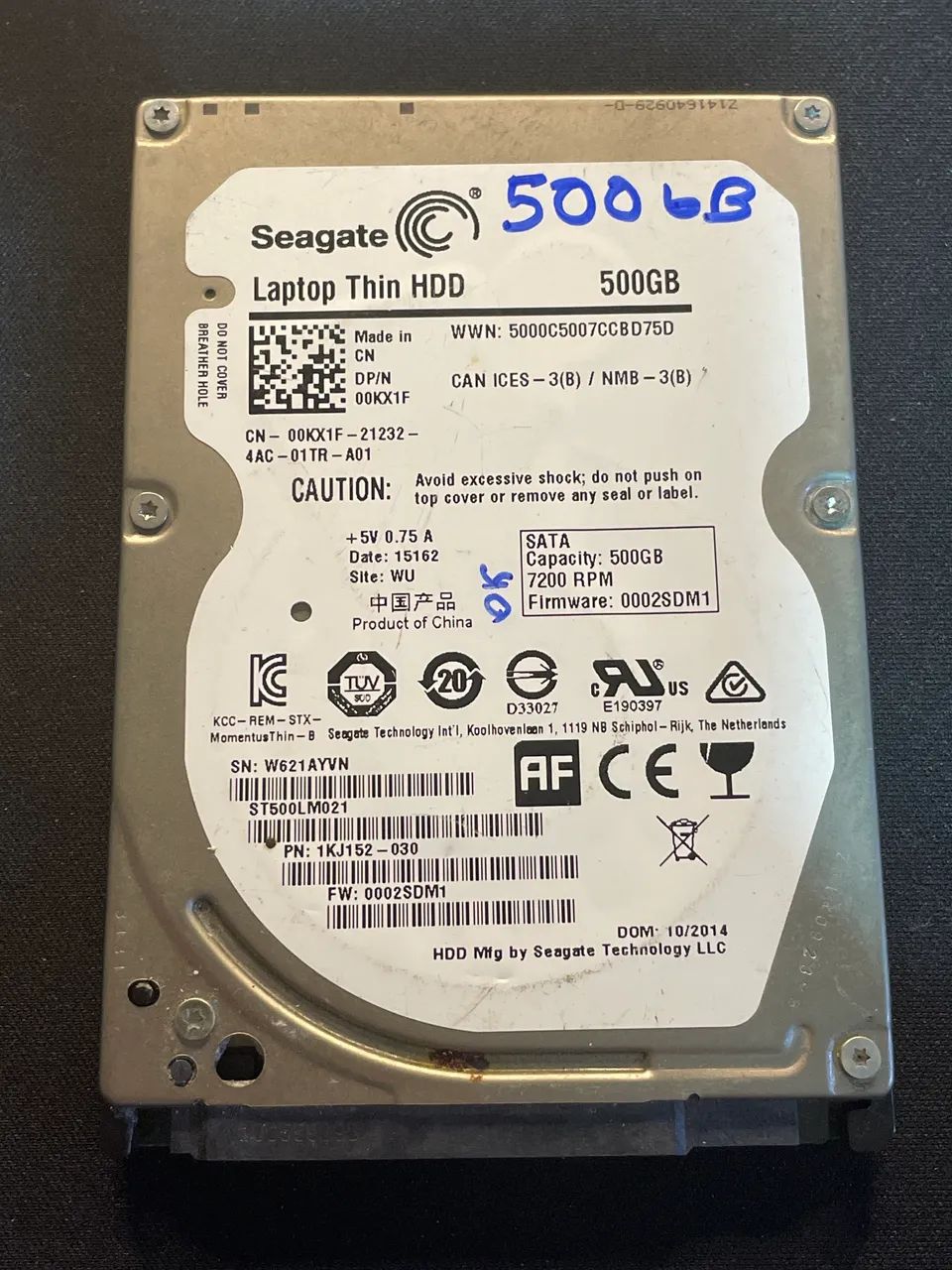 HD Seagate 500gb funcionando perfeitamente