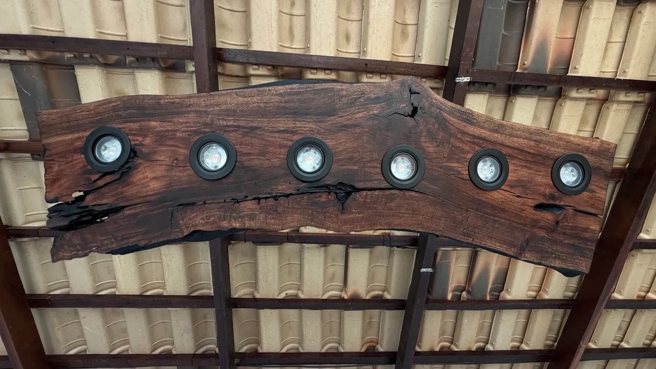 LUMINÁRIA rústica Madeira 