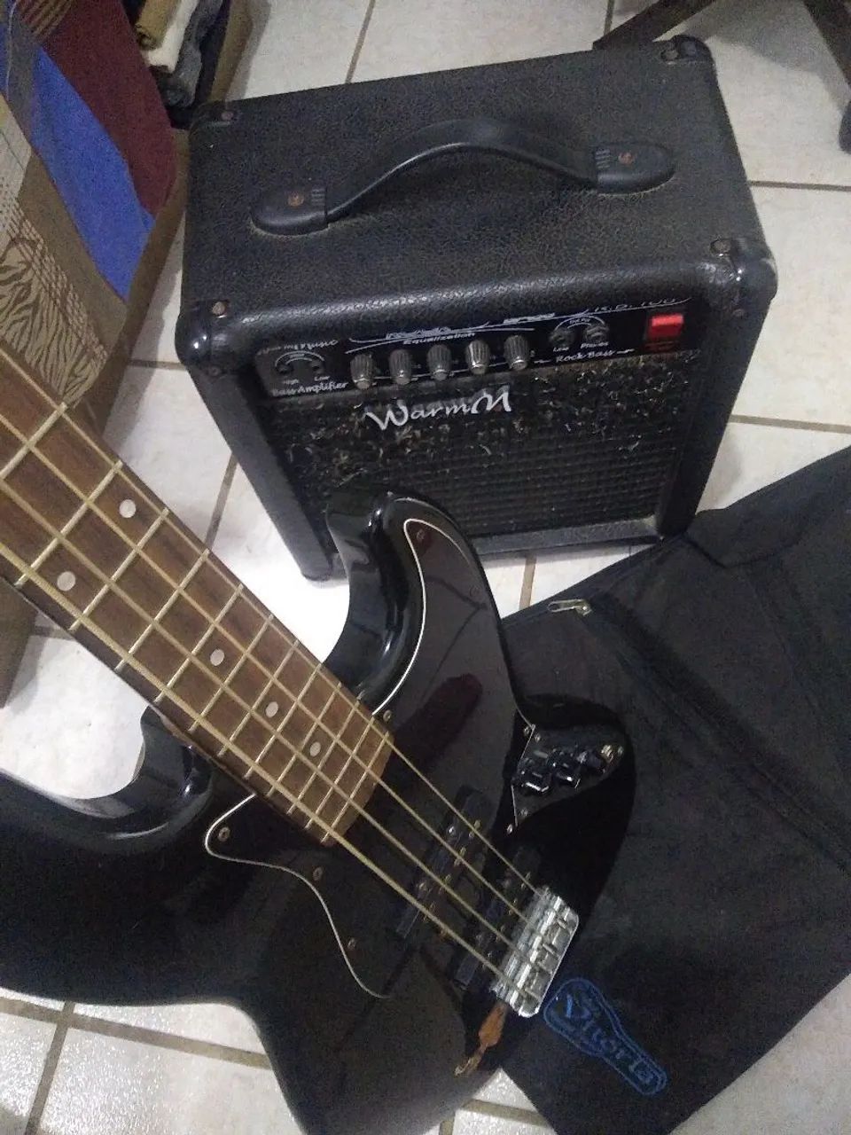 Contra baixo + amplificador  - Foto 3