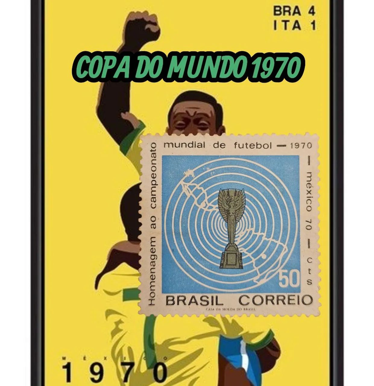 SELO COMEMORATIVO COPA 1970