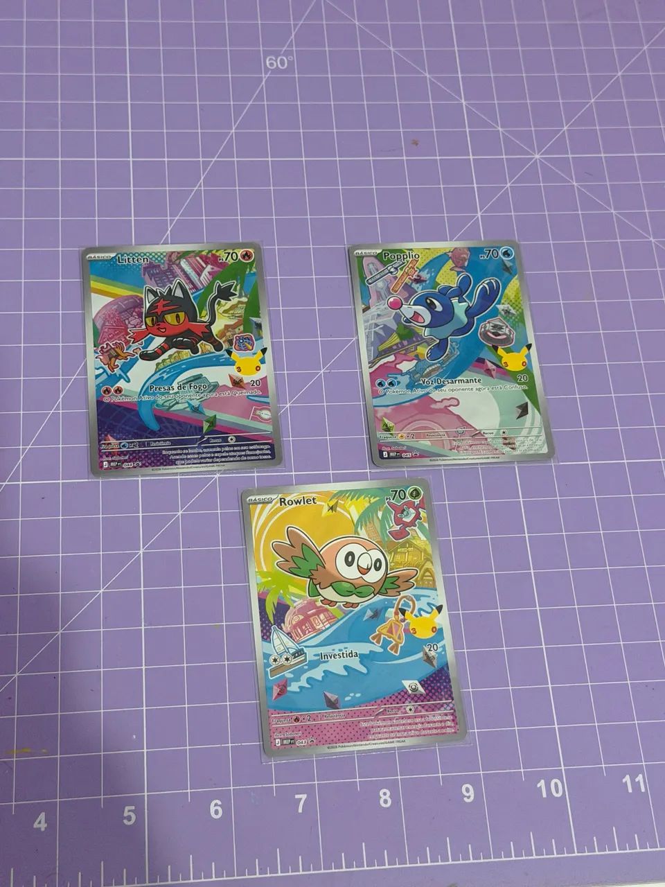 Cartas Pokémon parceiro inicial série 1