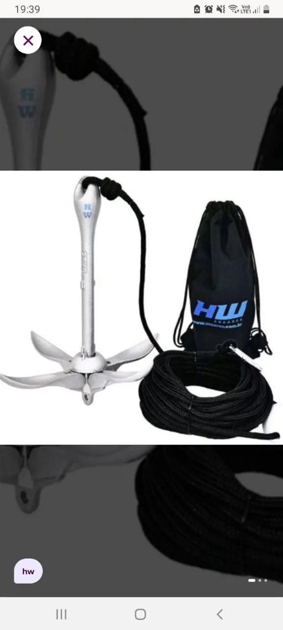 Kit âncora para jet ski e caiaques