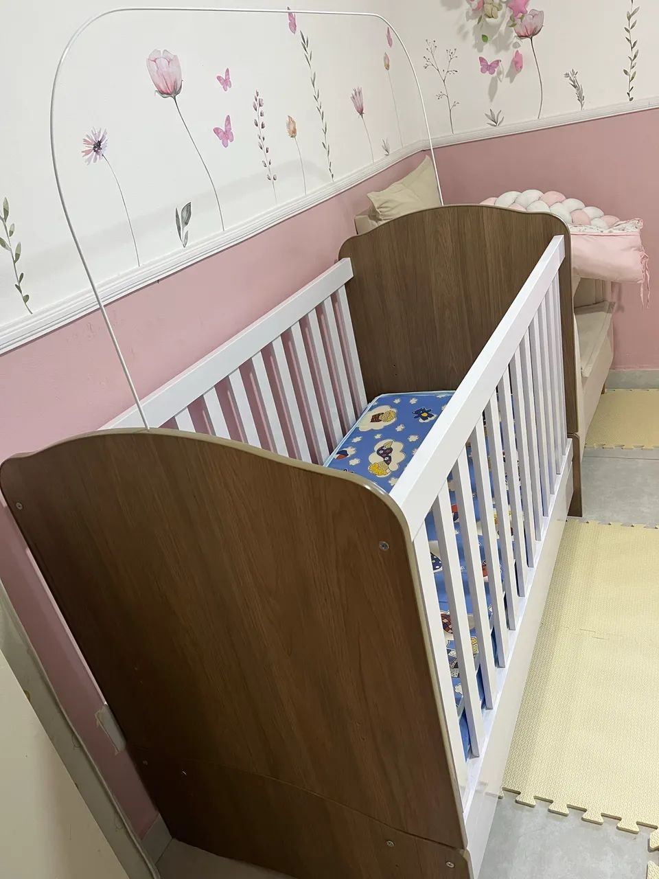 Vendo Berço e mini cama 2 em 1 com colchão  - Foto 2