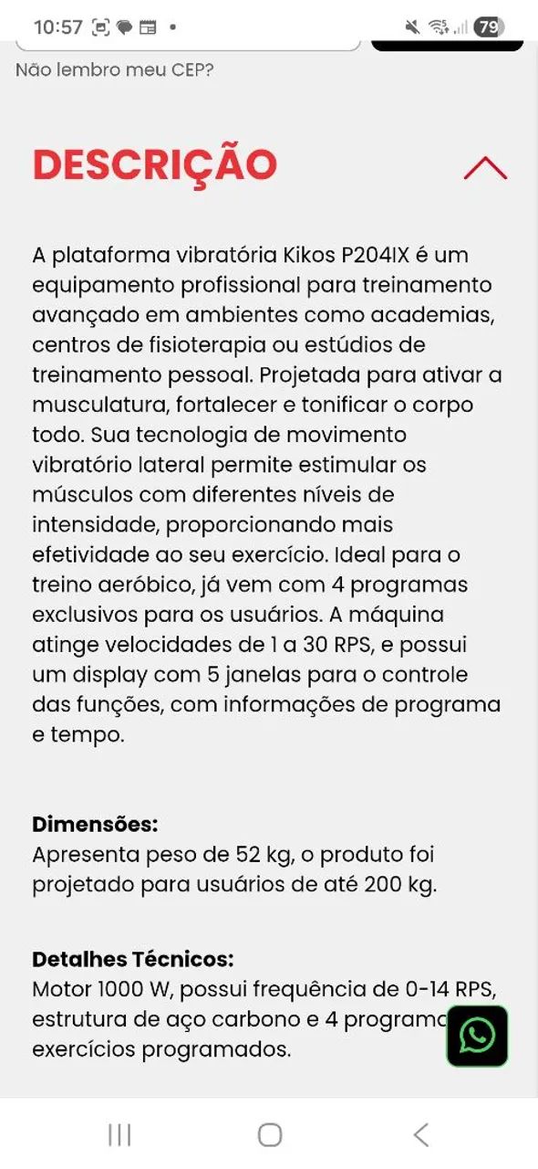 Plataforma Vibratória Profissional Kikos  - Foto 3