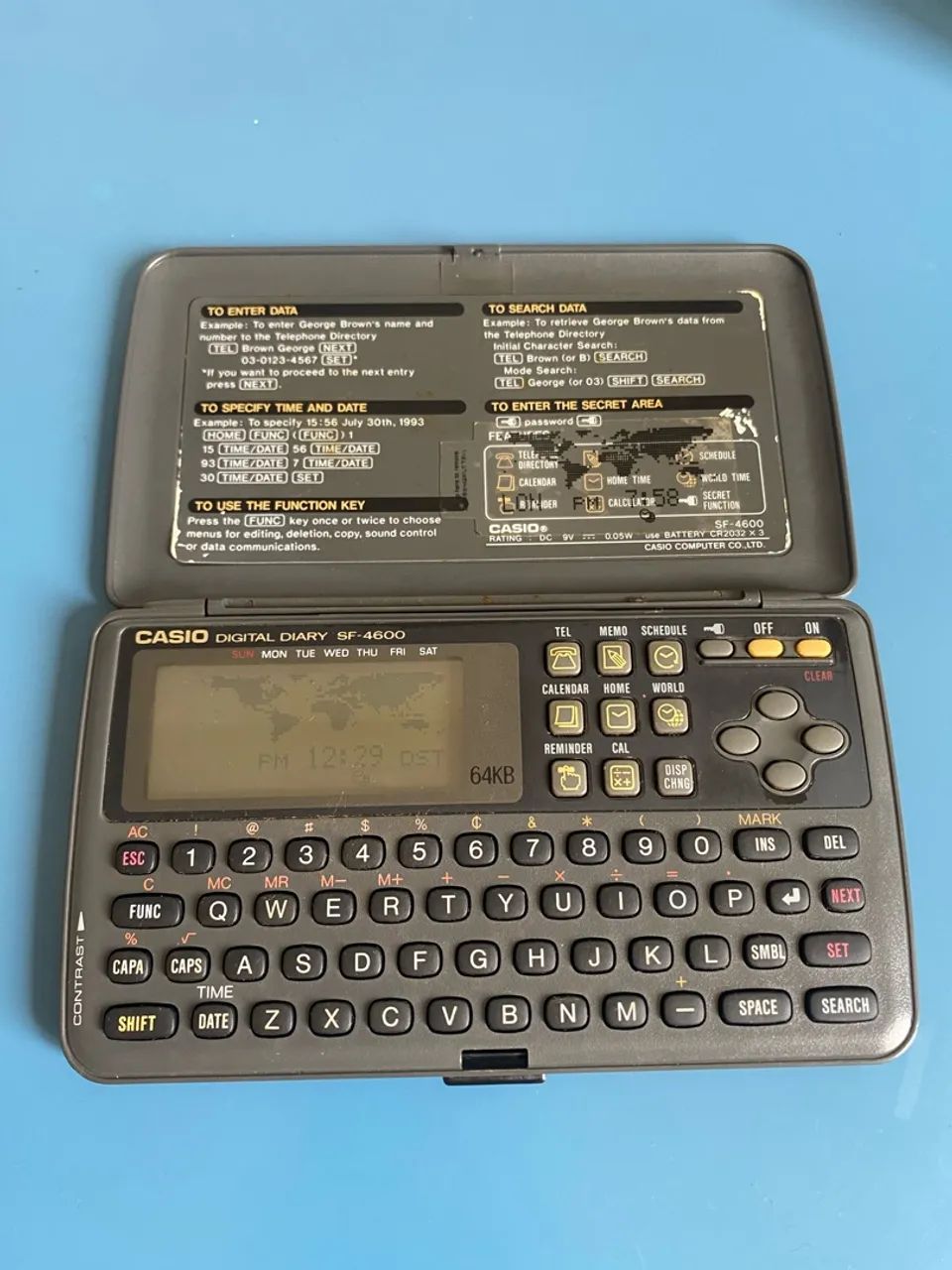 Agenda eletrônica vintage Casio Digital Diary (Modelo SF-4600) - Foto 2