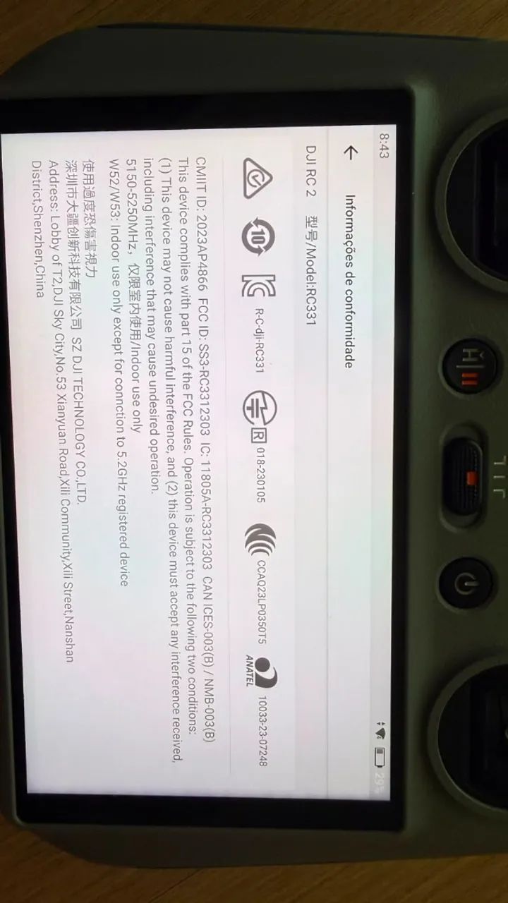 CONTROLE REMOTO DJI  RC2 - MODELO RC331 - Foto 3