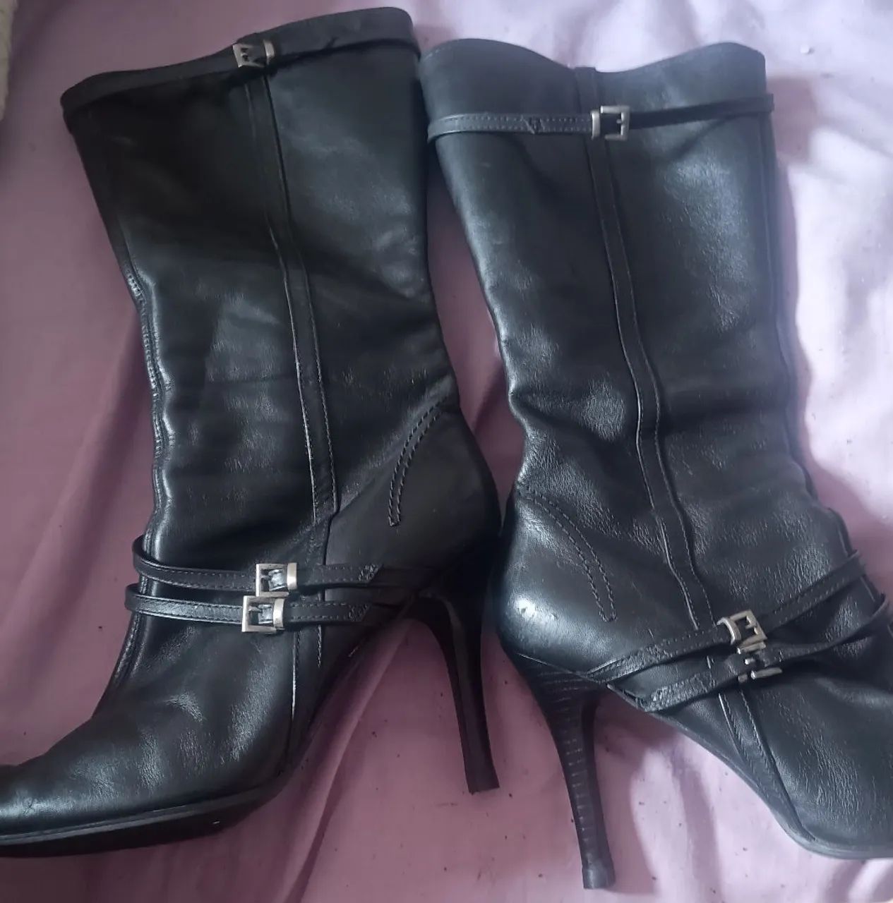 Bota em couro legítimo via uno - Foto 4